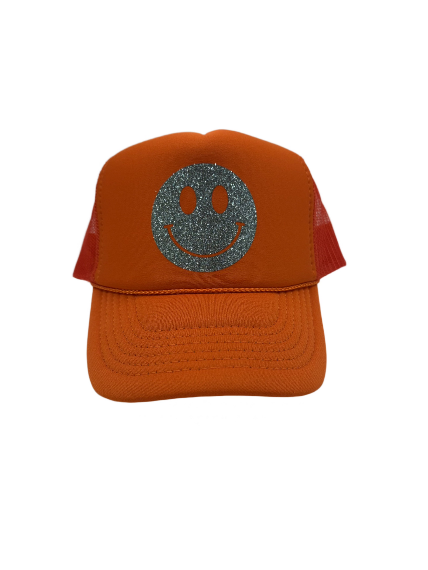 Youth Smiley hat-Aqua/Orange